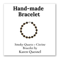 Smoky Quartz + Citrine Bracelet