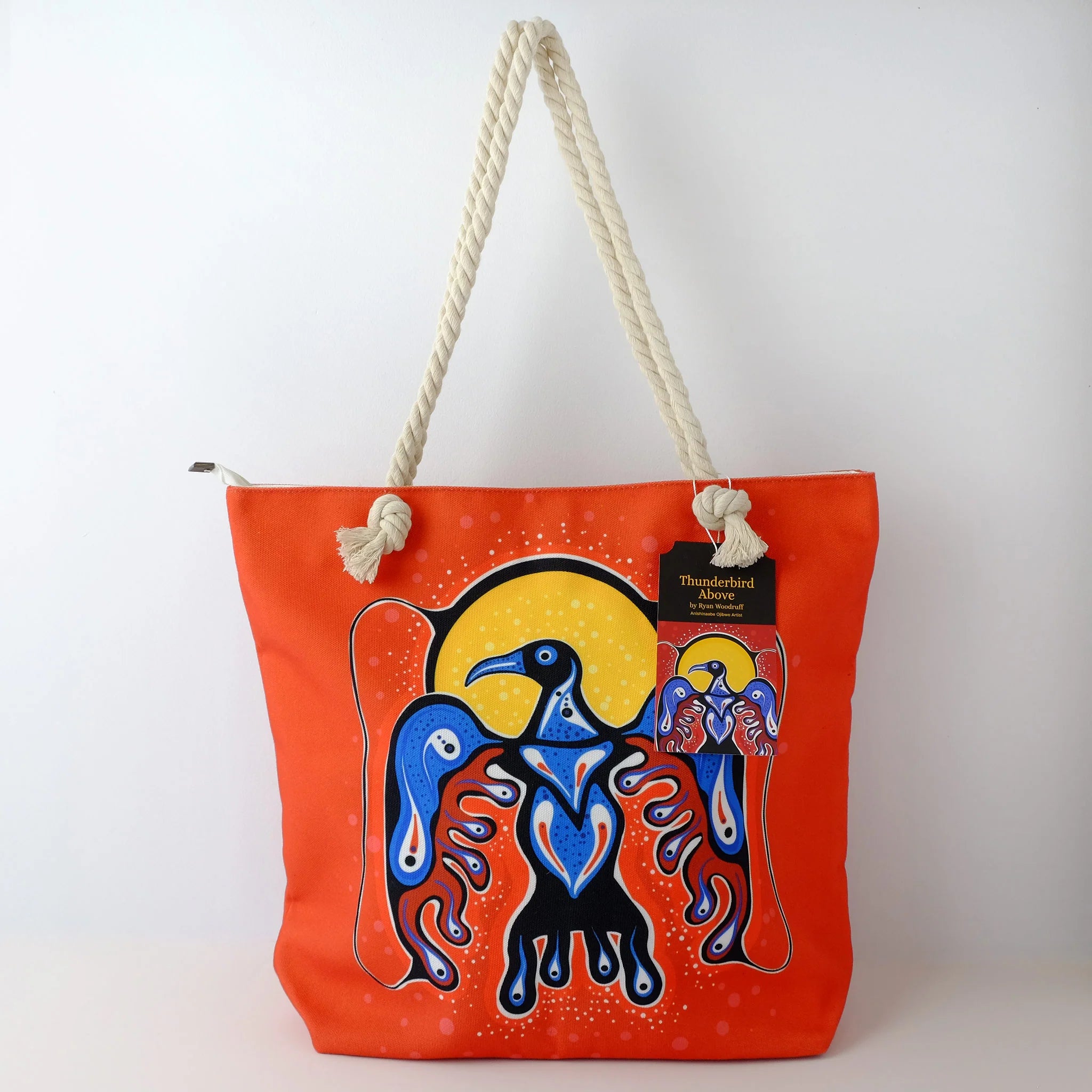 Rope Tote Bag "Thunderbird Above" by Ryan Woodruff