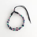 Beaded Bracelet with Peacock Glass Beads