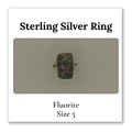 Silver Rings - Fluorite
