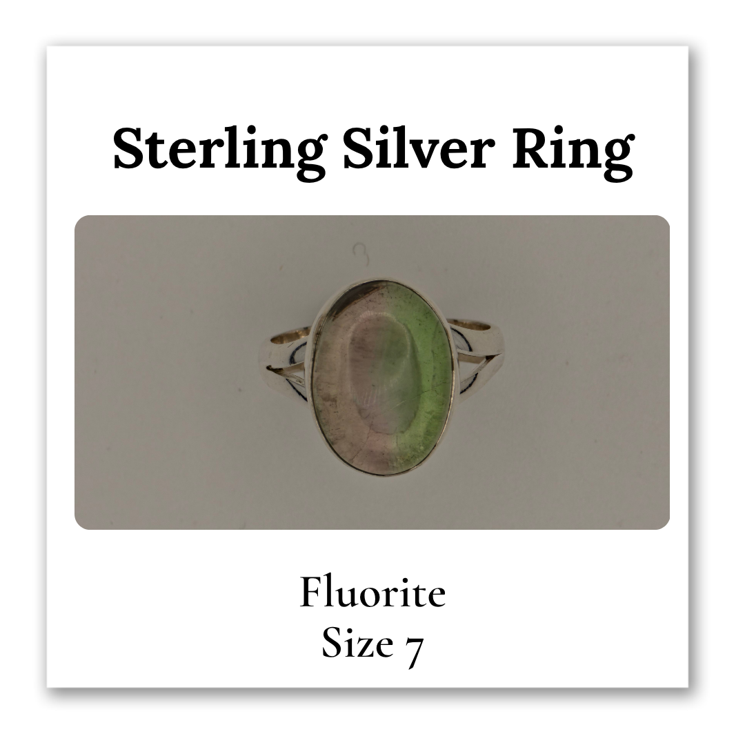 Sterling Silver Rings - Fluorite