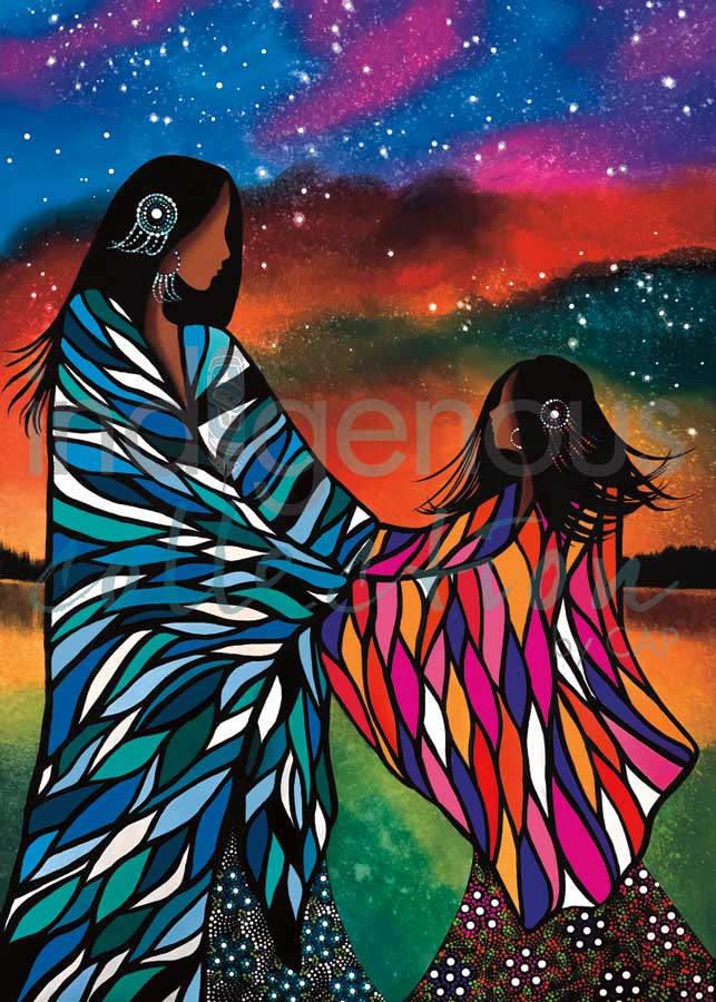 Betty Albert Mother & Daughter Art Card