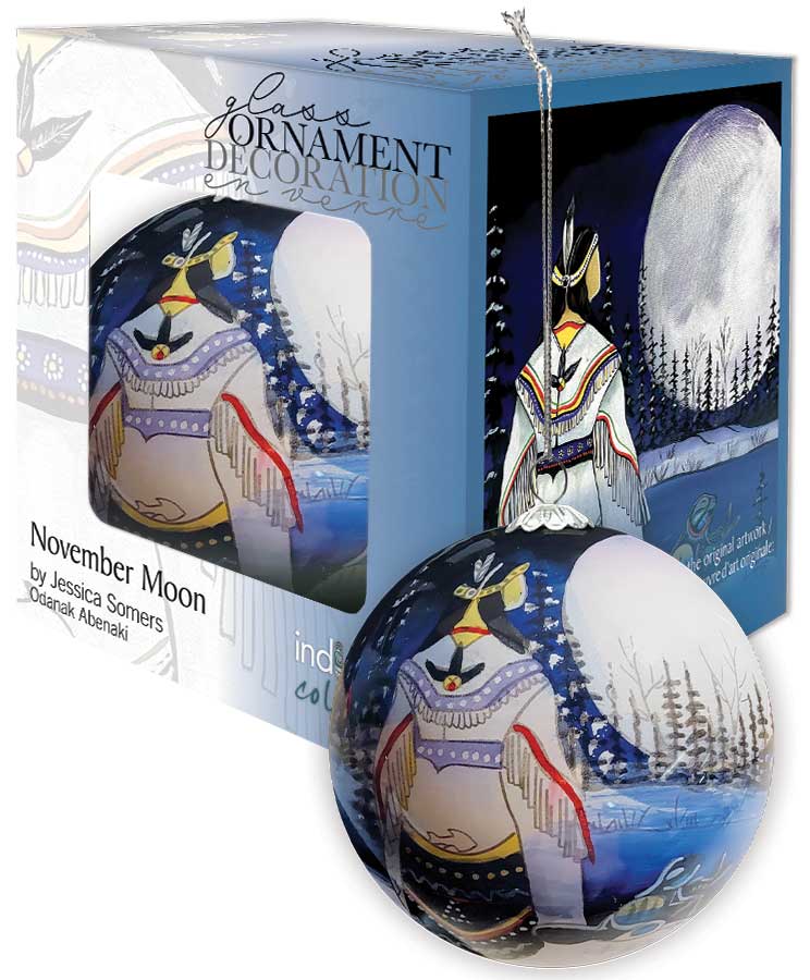 Glass Ornament - Jessica Somers - November Moon