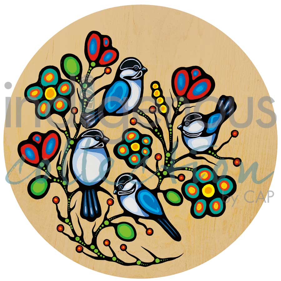 Jackie Traverse Four Little Chickadees Art Card