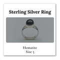 Silver Rings - Hematite
